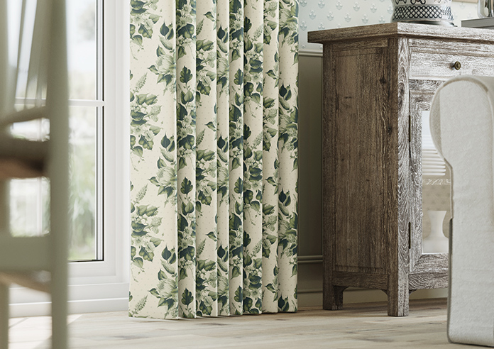 Pensford, Penn Bouquet Barbing Green - Made to Measure Curtains - Image 5